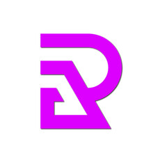 Web line modern color full letter logo design