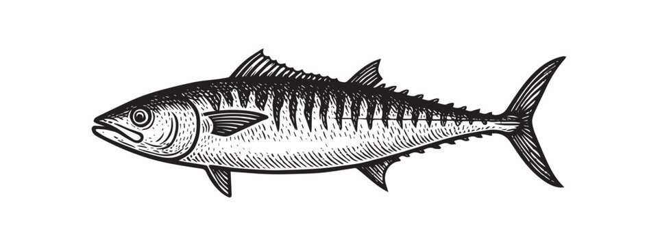 Baracuda Vector Graphic Drawing Design for Print Digital and Merch Use