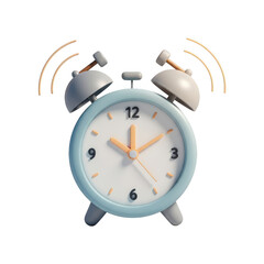 Clock with the hands on the number 6 and 9. isolated illustration on  transparent background PNG