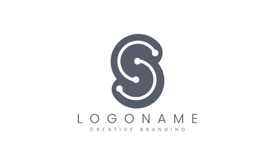 Minimalist S Logo for Branding and Identity.