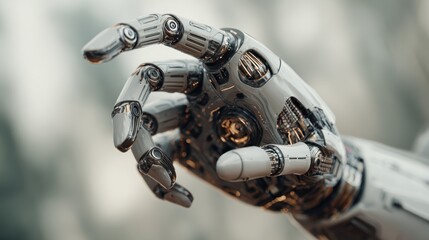 Robotic Hand: A Close-Up Look at Advanced Artificial Intelligence