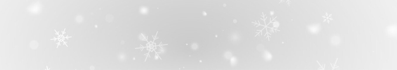 White snowfall pattern with bright shimmering flakes in cold night
