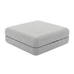 White box with a black border. isolated illustration on  transparent background PNG