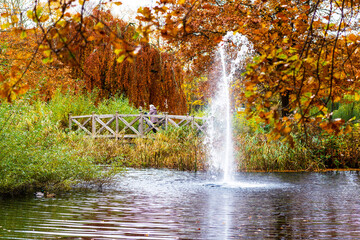Herbst-Impressionen, Stadtpark Timmendorfer Strand, Schleswig-Holstein, Deutschland