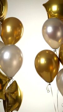 Colorful balloons create a festive atmosphere perfect for celebrations and joyful gatherings.