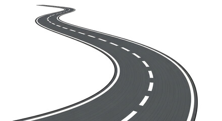 Long Winding Road 3D Render: Journey, Path, and Direction Graphic

Asphalt Highway with Cracks: Difficult Journey and Challenge Concept

Curvy Road Design Element: Travel, Transportation, and Future 