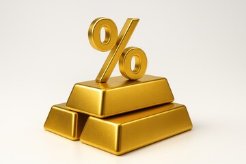 Gold investment represents safe asset for wealth accumulation, symbolizing financial security and stability