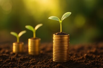 Growing wealth through gold investment is safe asset that symbolizes prosperity and future growth