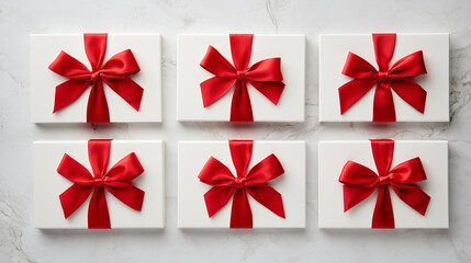 Holiday red bow pattern bright festive background