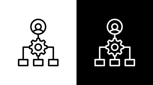 Team Leader  White Icon Set Design