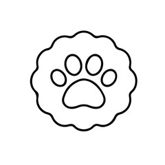 Pet animal paw print