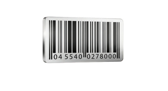 Barcode with the numbers 01455440 00788000 on it. isolated illustration on  transparent background PNG