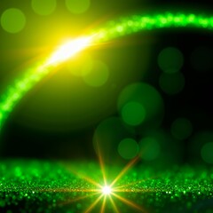 Green luxury glitter and bokeh particles green bokeh background holiday festival background christmas background holiday background winter christmas design decoration merry celebration