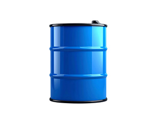  Minimal Blue Storage Drum with Bold Black Cap PNG