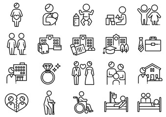 ライフプランアイコン01　Life Plan Icons