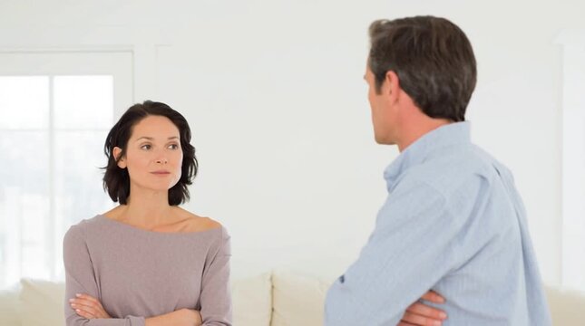 I can trust you no more - says the wife to her cheating husband. Scandal in menopause period