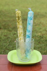 ice cream in a glass