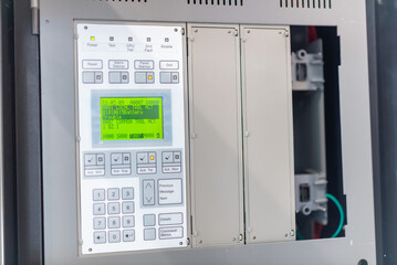 Control Panel with Digital Display and Buttons