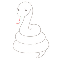 白蛇のイラスト