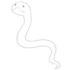 白蛇のイラスト