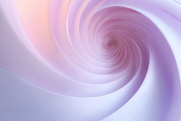 Ethereal Pastel Spiral - Gentle Lavender and Pink Abstract Vortex with Soft Light.