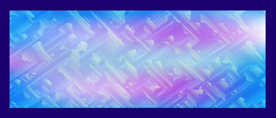 Abstract background with iridescent shimmering light effects in cool blue and purple tones