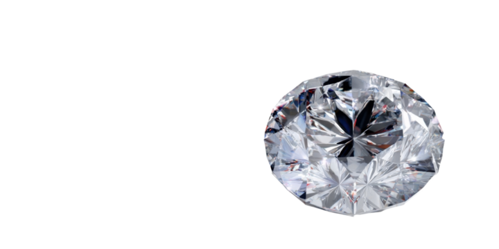 Gorgeous diamond gem radiates sparkle and brilliance on transparent background