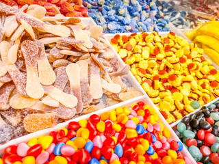 Many candies in a market