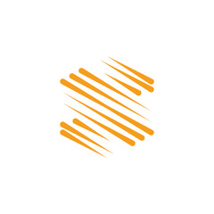 Diagonal Stripe Hexagon Abstract Logo Icon