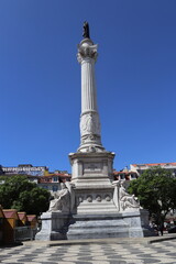 Fototapeta premium Column of Pedro IV in Rossio Square, Lisbon