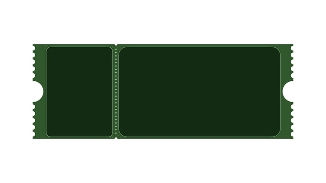 Green Raffle Ticket Clipart