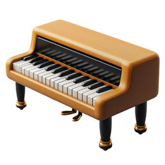 Grand piano 3D icon