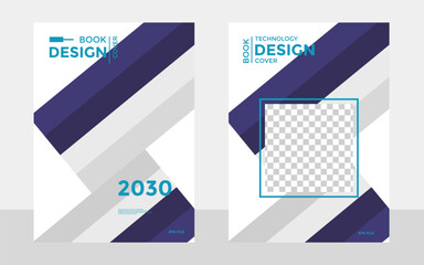Modern Book Cover Design Template 2030  Corporate Annual Report Layout