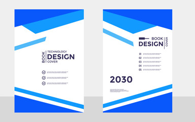 Obraz premium Modern Book Cover Design Template 2030 Corporate Report Layout