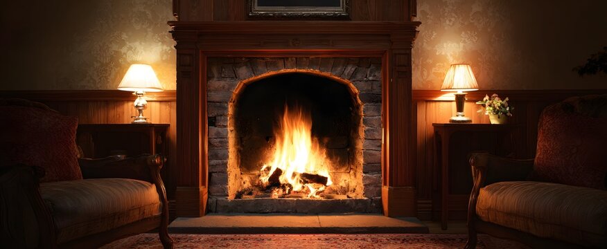 Cozy fireside evenings wrap the heart in soothing warmth and comfort indoors