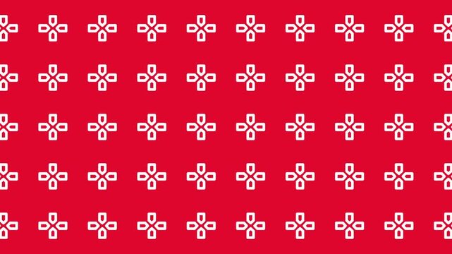Red background with white crosses, suitable for medical, religious, or abstract design projects needing a bold and symbolic pattern element.