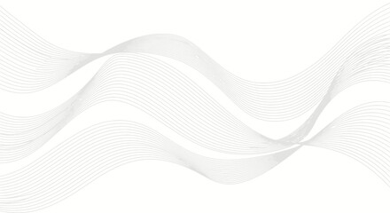 Minimalist abstract background with gentle wave patterns in soft grey tones for modern design