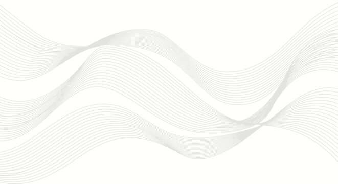 Minimalist abstract background with gentle wave patterns in soft grey tones for modern design