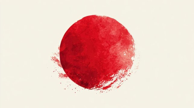 Japanese Flag - A Symbolic Representation of the Rising Sun.