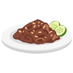 Ayam Woku Illustration – Manado Spicy Herb Chicken Vector