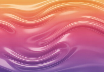Obraz premium Iridescent gradient fluid waves