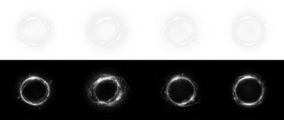 PNG White Energy Swirl Overlay with Transparent Effect on transparent background