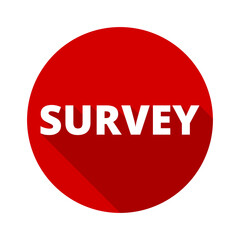 Survey color icon isolated on transparent background