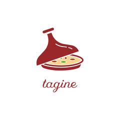 Tagine Pot Food Icon  Moroccan Cuisine Restaurant Logo