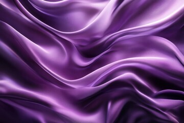 Fototapeta premium Elegant Flowing Purple Silk Fabric with Soft Texture and Shine