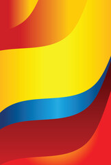 Abstract Wavy Lines Vector Background with Colorful Gradient Design Element for Print Textile Decoration or Creative Projects Presentation