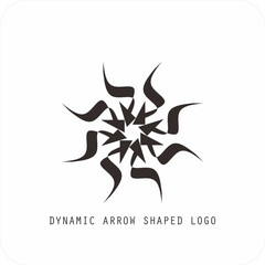 Dynamic Modern Arrow Logo, Progress and Motion Symbol
