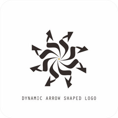 Dynamic Modern Arrow Logo, Progress and Motion Symbol