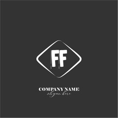 vector FF illustration of a logo for a company background abstract