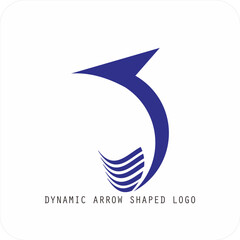 Dynamic Modern Arrow Logo, Progress and Motion Symbol